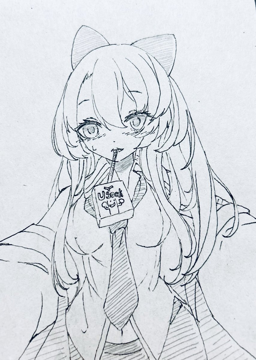 ポッキーのらくがきです
#ねこのらくがき 