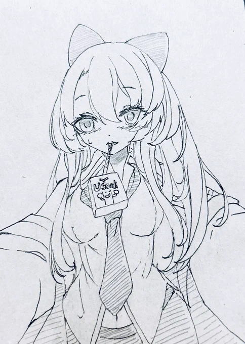 ポッキーのらくがきです
#ねこのらくがき 
