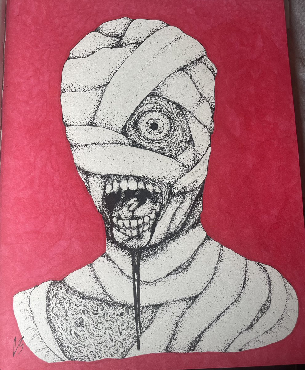 This artwork took me  w a y  to long :’)
It’s curly from mouthwashing because that game has consumed my brain 
TW for gore and stuff (if you know mouthwashing then you get it)