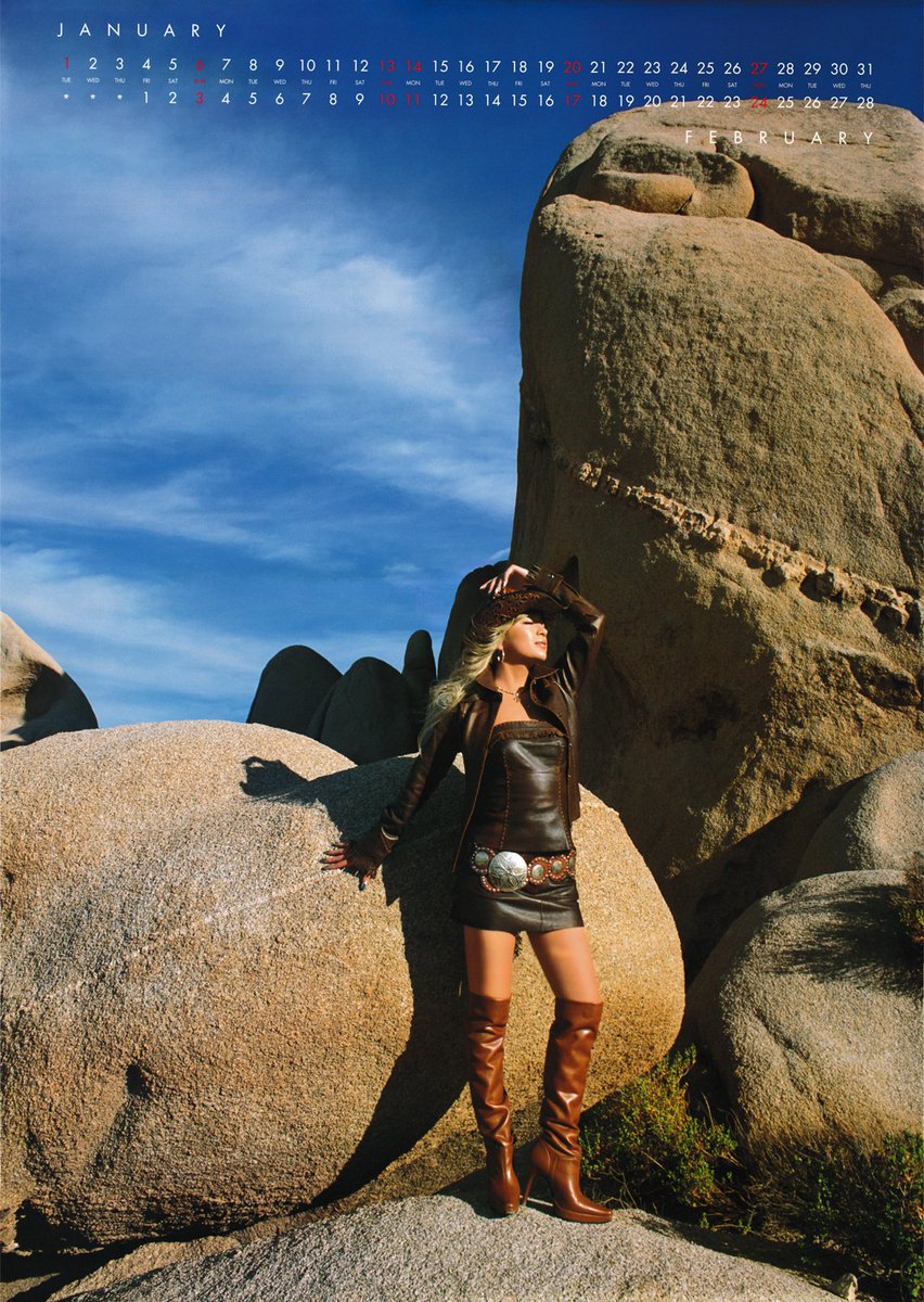 #浜崎あゆみ Calendar 2002 page 1