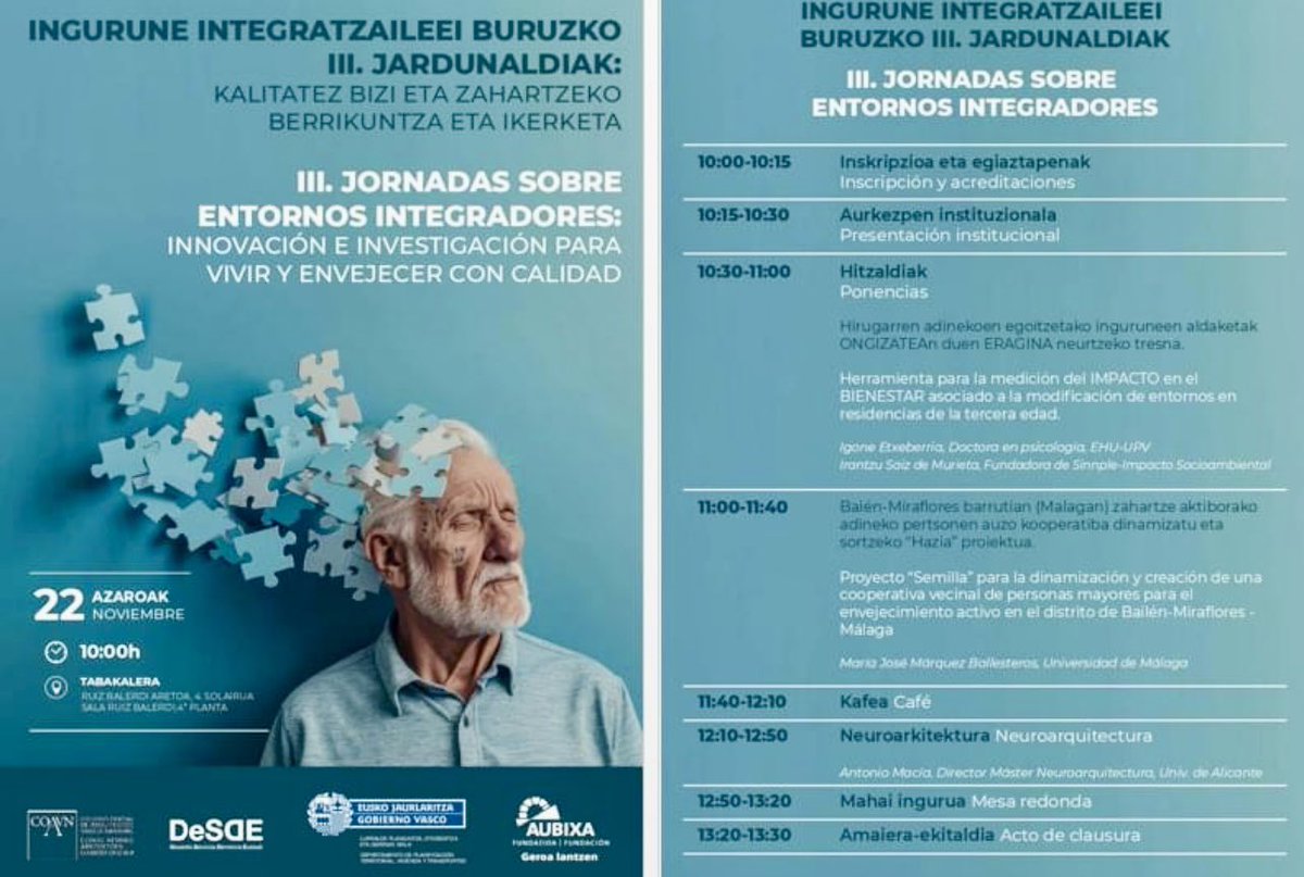 #Aubixaf organiza esta interesante jornada el día 22 en Tabakalera. Si os apetece ir inscribiros en: lnkd.in/d82Xv8MF