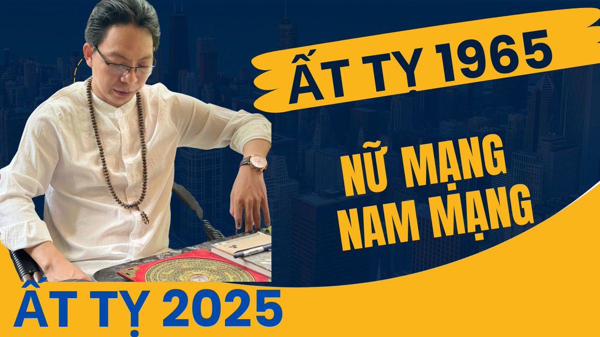 Quangtongpt's tweet image. Ất Tỵ 1965 năm 2025, xem tử vi 2025 nam mạng, nữ mạng sao hạn thu hút tà... youtu.be/sU8FIs9aKcI?si… 
- Quảng Tòng chúc anh chị em tuổi ẤT TỴ 1965 năm 2025 bình an - hạnh phúc - may mắn và tài lộc #atty1965  #atty  #tuvi2025  #atty2025