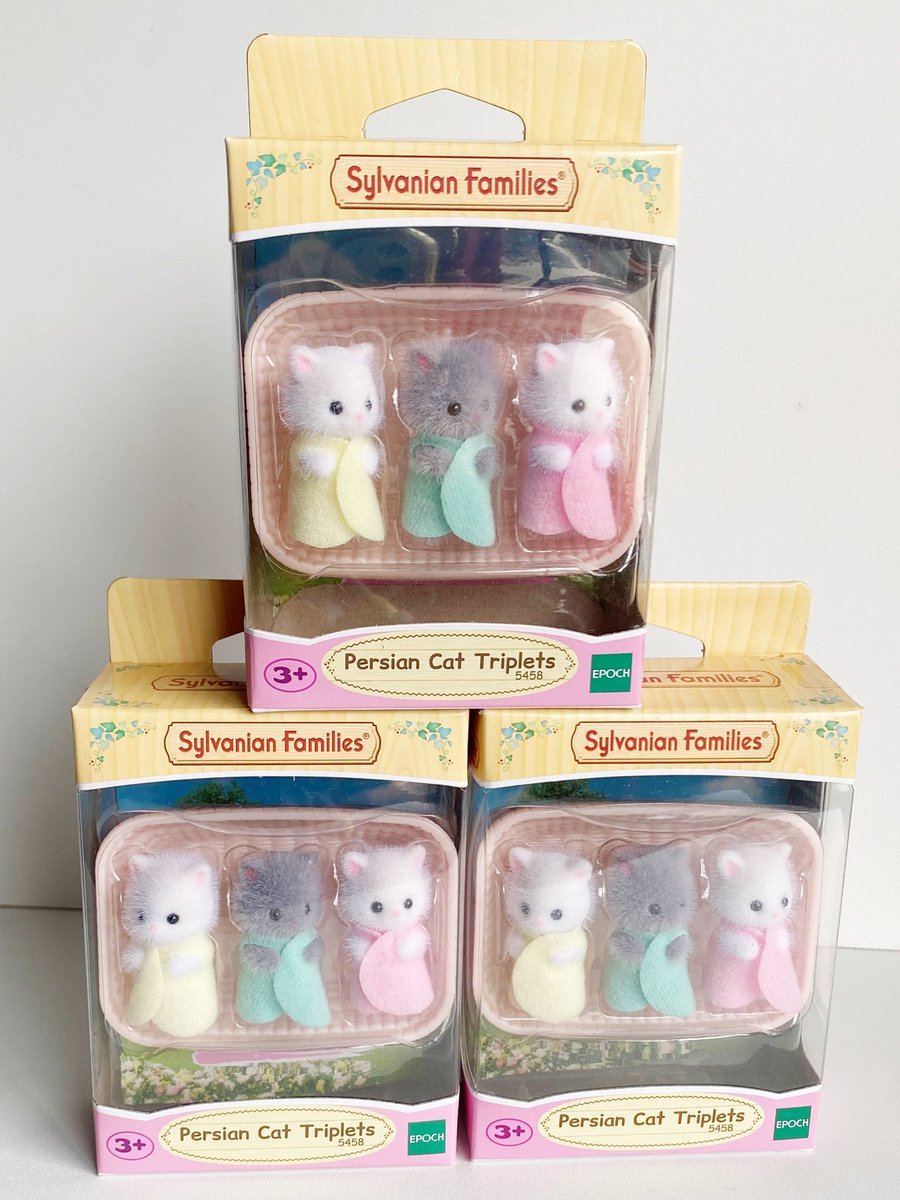 Wts Sylvanian Families, all ready stock Ina (ready kamar).

🎀 Fresh pull Ghost cat, Ghost Bunny &amp; Mermaid bunny dari baby costume series
🎀 Baby persian cat
🎀 Persian triplets

Ada 🍊vid yaa.. kindly dm for link.
📍Jakarta
