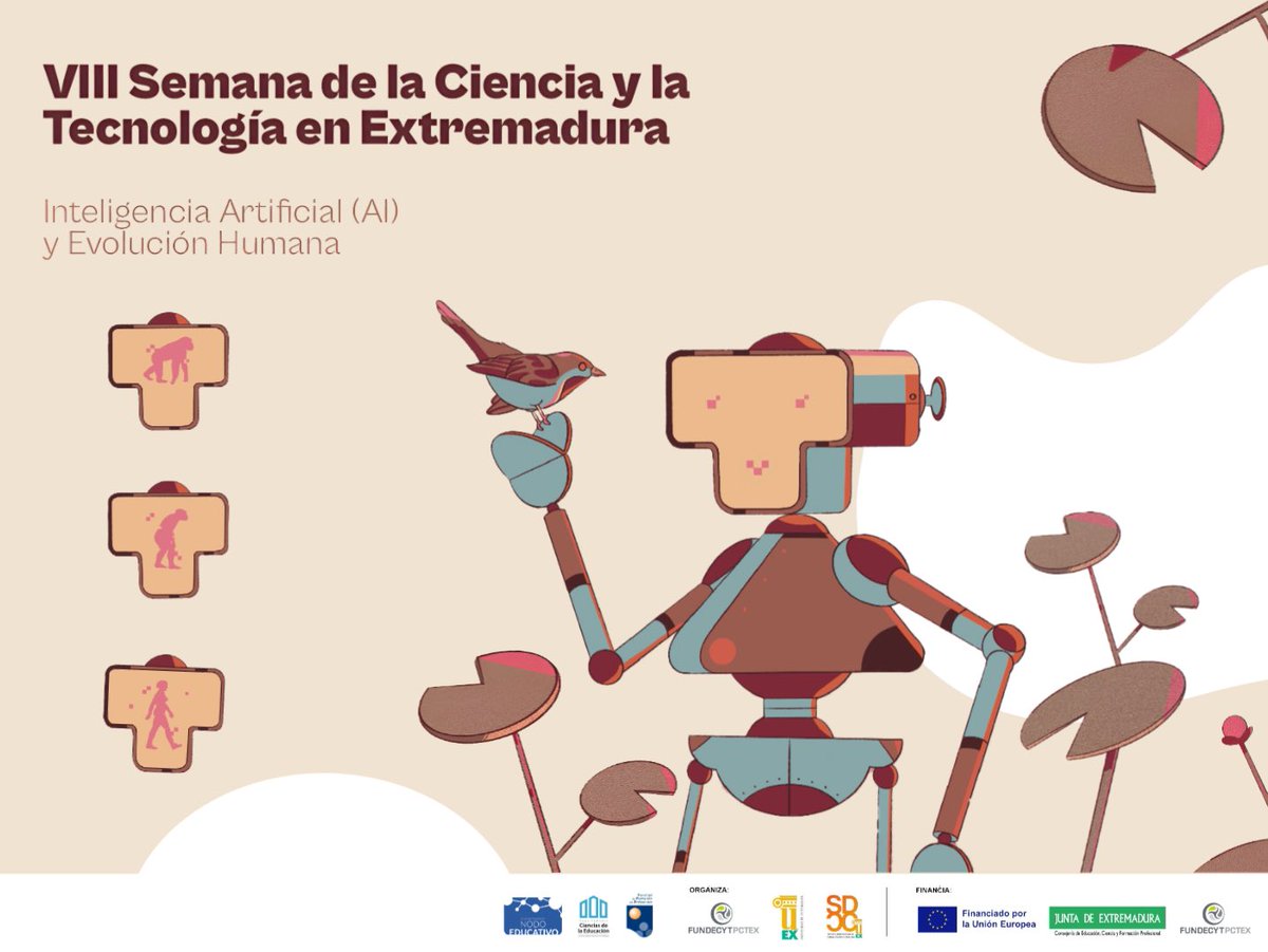 Albertogofe's tweet photo. En el marco de la #SemanadelaCiencia #SCTExtremadura2024, desde @NodoEducativo hemos impartido el taller “Conceptualización de la IA y sus posibilidades educativas”. El alumnado se ha introducido en fundamentos básicos de la IA, así como en su evolución histórica

@UExDivulga https://t.co/Tm2yPMKVPb