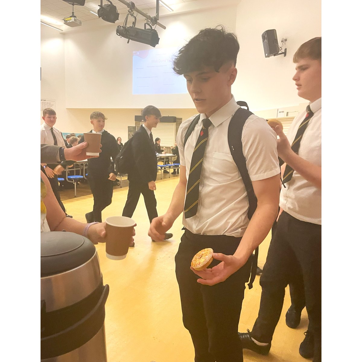 MaestegSchool's tweet image. Hot chocolate and cake for year 11 pupils who have shown focus, resilience and commitment to their Numeracy exams this week.  Well done year 11! 😊
#motivatedtostive
#maesteg25