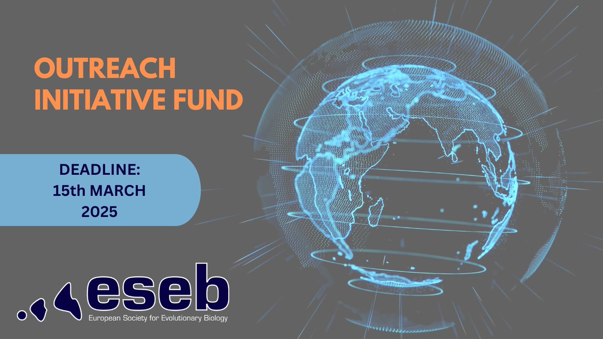 We fund initiatives that aim to improve public knowledge of evolution globally. Single call with the possibility to fund individual projects up to 4,000€. Projects with smaller budgets welcome

DEADLINE: 15th March 2025

More information and how to apply: ow.ly/rrss50U3fQ1