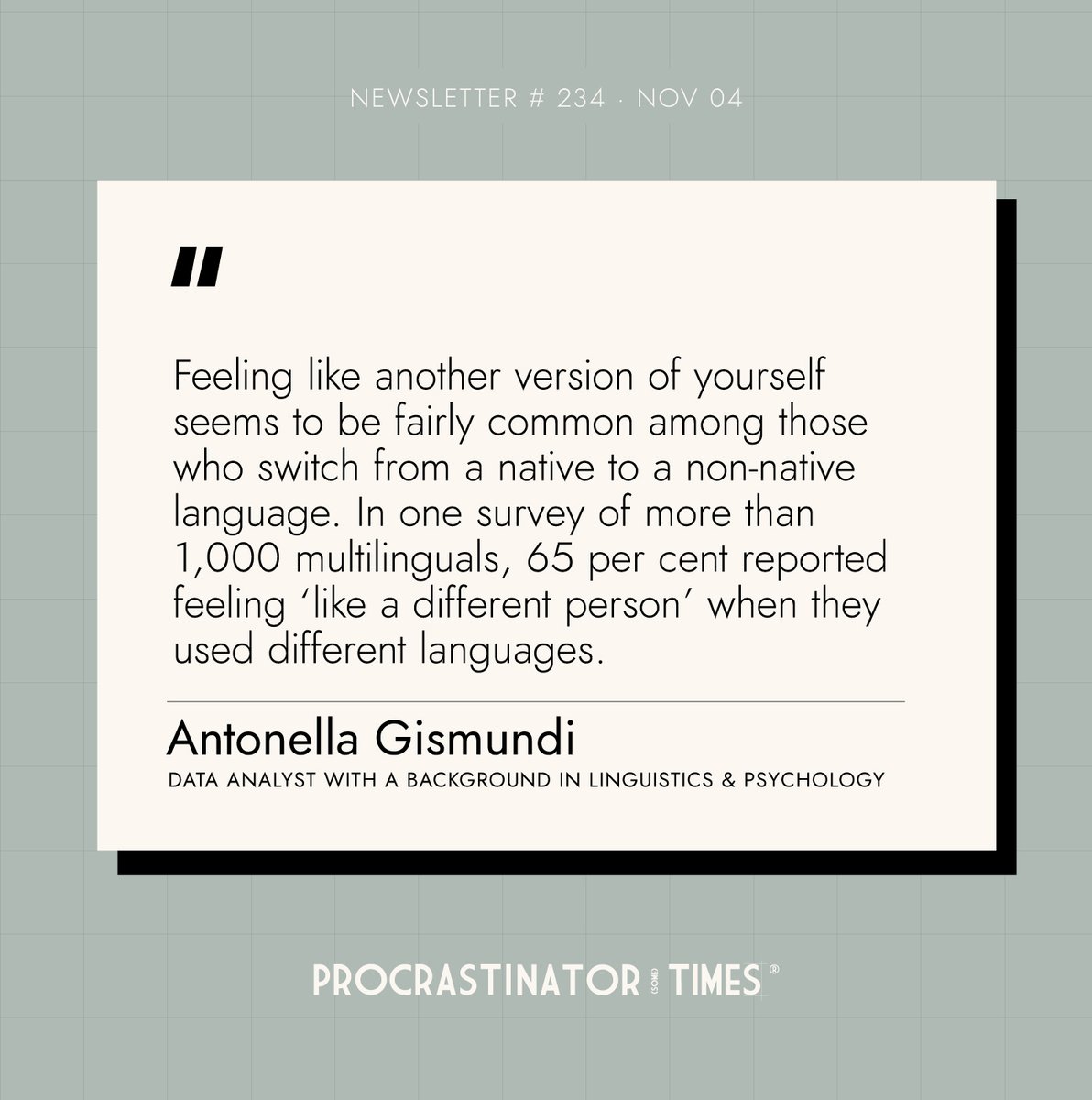 The Procrastinator Times tweet media