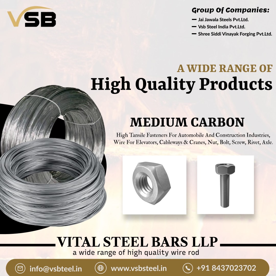 VSSteelbars's tweet photo. Wire rods Of High Quality Products

Medium Carbon
High tansile fasteners for automobile and construction industries, wre for elevators, cableways &amp; cranes, Nut, Bolts, Screw, Rivet, Axle

👉🏿👉🏿: https://t.co/tiuEWwEfCu

#steelproducts #metalindustry #steelbars #carbon https://t.co/BCNH39LprS
