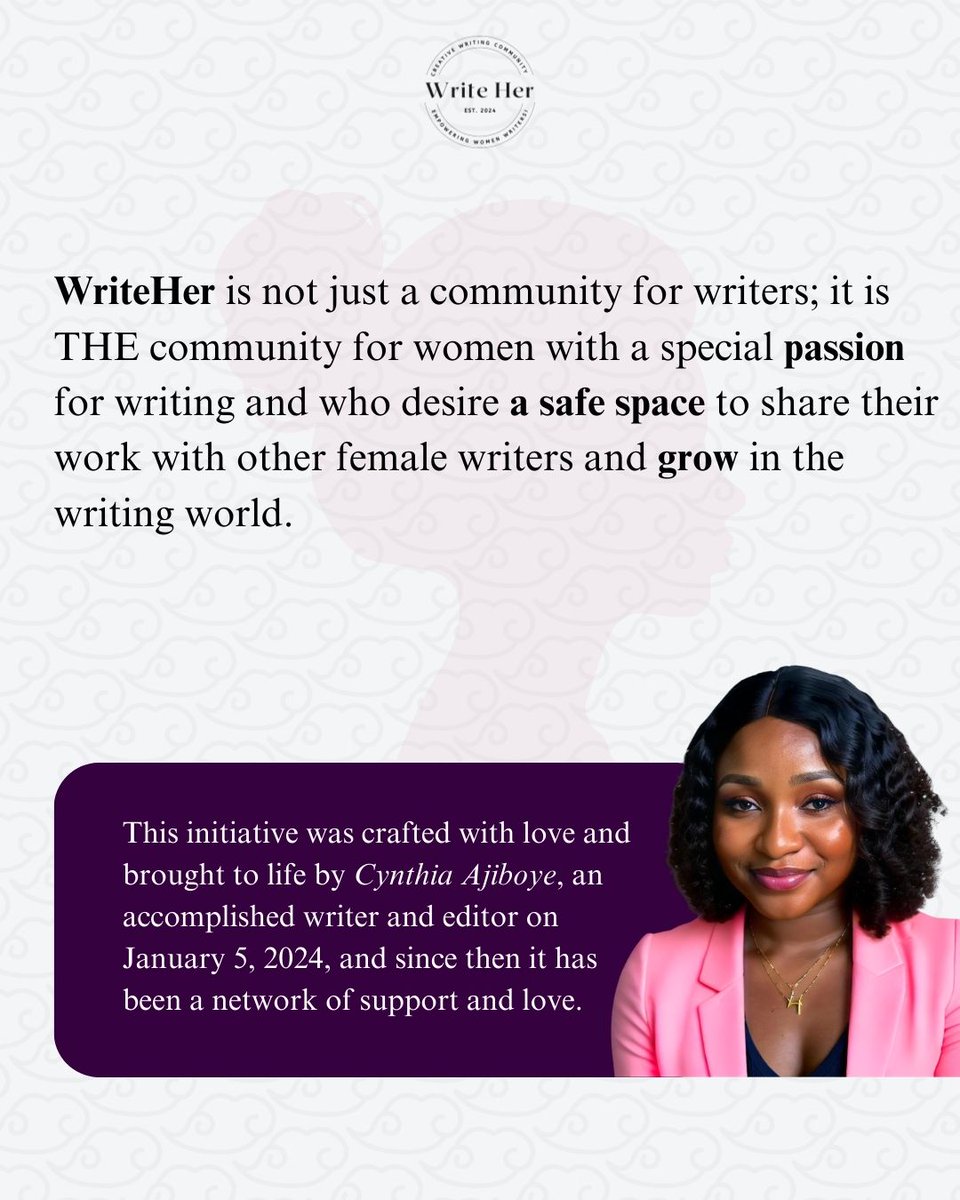 WriteHerComm's tweet image. Join the movement! Connect with fellow women writers and unlock your creative potential ❣.
#WriteHer
#WriteHerCommunity