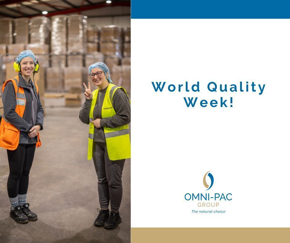 Celebrating #WorldQualityWeek! 

At OMNI-PAC GROUP, quality is our way of life. From moulded fibre packaging to service, we're committed to excellence. Join us in reinforcing our dedication to quality. Together, we shape a better future. 🌐📦 

#QualityMatters #Sustainability