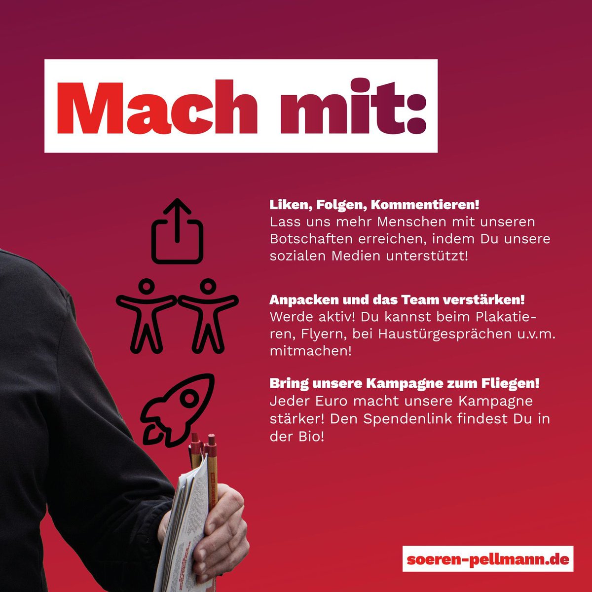 Du willst auch, dass es im nächsten Bundestag wenigstens eine soziale Stimme gibt? Dann lass uns in #Leipzig um den Wiedereinzug für #dieLinke kämpfen und das Direktmandat verteidigen!
Wie das geht?
📱folgt mir, teilt Beiträge und redet mit Freunden und Familie darüber
🪧