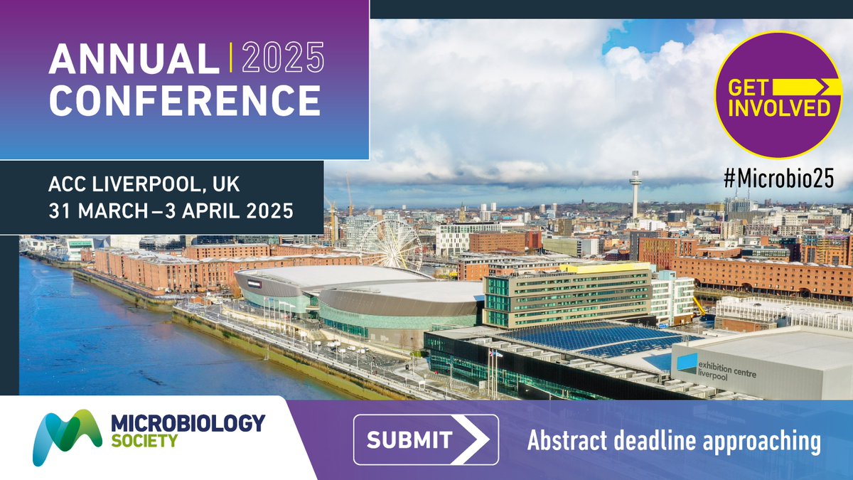 Last call! Abstract submissions for Annual Conference 2025 will close on 12 November at 23:59 GMT. Abstracts from members and non-members are welcome. 

Share your work at #Microbio25! 

Submit your abstract now: microb.io/4eLdpWt