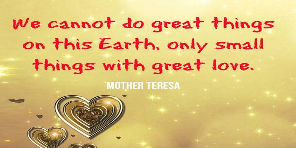 pdiscoveryuk's tweet photo. "We cannot do great things on this earth, only small things with great love" - https://t.co/0OMxGXkYnr Mother Teresa - @pdiscoveryuk #InspirationalQuotes
#inpire #affirm #motivate https://t.co/ycVIGgpsRW