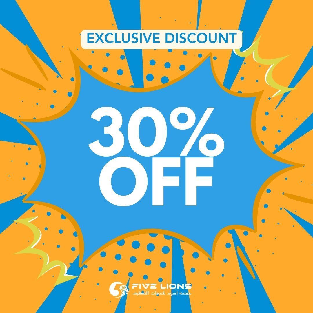 Fivelionsclean's tweet photo. ✨💧 **Sparkling Clean Savings!** 💧✨

Transform your space with our professional cleaning services! For a limited time, enjoy a **30% OFF** on all cleaning packages. Whether it's your home or office, we've got you covered!

🧹 **Why Choose Us?**
- Experienced and friendly staf https://t.co/kDwF2XRvZ8