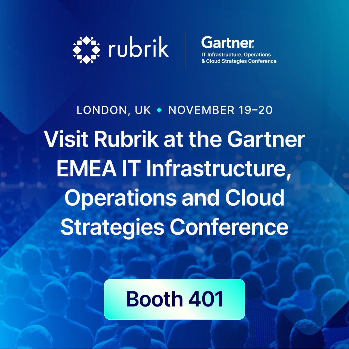 Join us at #GartnerIOCS to learn how you can safeguard your data, reduce incident impact, and respond quickly and confidently.
Meet <a href="/RubrikInc/">Rubrik</a> at the ExCel in London on November 19th-20th at booth 401. Learn more: rbrk.co/48GUVVq