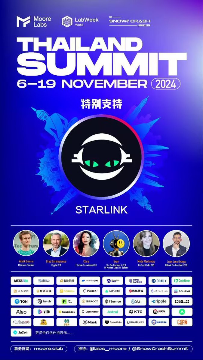 星链| #Starlink 一个以太MeMe+概念，以埃隆·马斯克的太空计划命名，以泰勒·斯威夫特的🐱猫为吉祥物-生态玩游戏免费获得 Starlink 百分之20代币空投！
官网：starlink.golf
频道：t.me/starlinkmeme
游戏：t.me/theStarLink_bo…
CA: 0x581d764279C8E93D6eB403B4Cf7EA1fcE2F06FD9