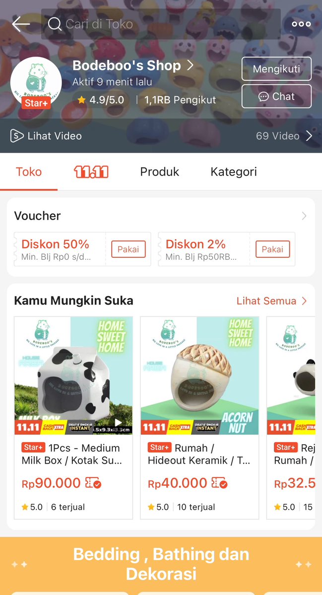 cutunaaaaa's tweet photo. gais kalian kalo mau beli perlengkapan hamster / gecko / hewan lucu lainnya wajib beli disini!!!
admiinnya sangat fast respond dan ramah pwollll👍🏽
nama tokonya @bodebooshop

https://t.co/ZNb3fJhlUN https://t.co/XruxZaUiBu