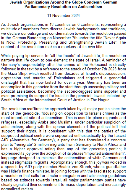 JSNahost's tweet photo. Jüdische Organisationen weltweit verurteilen die Bundestagsresolution zu Antisemitismus

As Jewish organizations in 18 countries on 6 continents, representing a multitude of members from diverse Jewish backgrounds and traditions, we declare our outrage and condemnation /1 https://t.co/bKrLfd2VAt