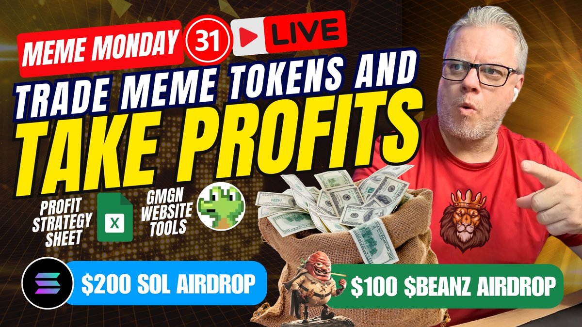 BakedBeanzXYZ's tweet photo. Meme Monday 31 includes $300 in airdrops!!! $100 $BEANZ airdrop for holders.

Most likely 2pm UTC

Subscribe to watch here on YT https://t.co/3XSTC7u0hY or the FREE DMC channel https://t.co/ps0gIo9Dhd. https://t.co/RRoxlGaCnX