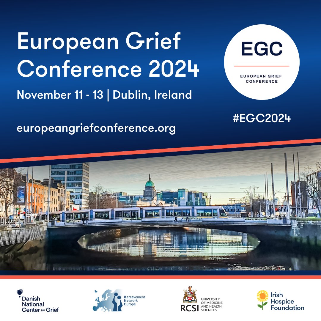 Irish Hospice Foundation has the honour of hosting #EuropeanGriefConference this week. We're looking forward to welcoming all presenters and delegates from around the world to explore how bereavement unfolds for different people and how to support those who are grieving. #EGC2024