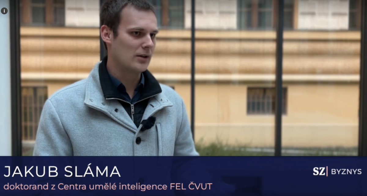 CS Department at FEE CTU Prague (@ctu_cs) on Twitter photo Jakub Sláma, our doctoral student focusing on Unmanned Aerial Vehicles (UAV), spoke to <a href="/SeznamZpravy/">Seznam Zprávy</a> about lates developments in drone research. ✈️ Watch here: seznamzpravy.cz/clanek/tech-te…. Jakub Sláma, our doctoral student focusing on Unmanned Aerial Vehicles (UAV), spoke to <a href="/SeznamZpravy/">Seznam Zprávy</a> about lates developments in drone research. ✈️ Watch here: seznamzpravy.cz/clanek/tech-te….