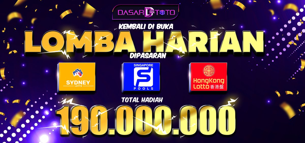 DASARTOTO07's tweet photo. KEMBALI DI BUKA LOMBA TOGEL DENGAN HADIAH TERBESAR SILAHKAN KUNJUNGI GROUP OFFICIAL FB KAMI UNTUK MENGIKUTI LOMBA 
-
-
-
https://t.co/VmPi79ggzc
-
#togeljitu #togelresult #lombatogel #togelsingapore #togelsydney #togelhongkong https://t.co/2LY9lGmMdH