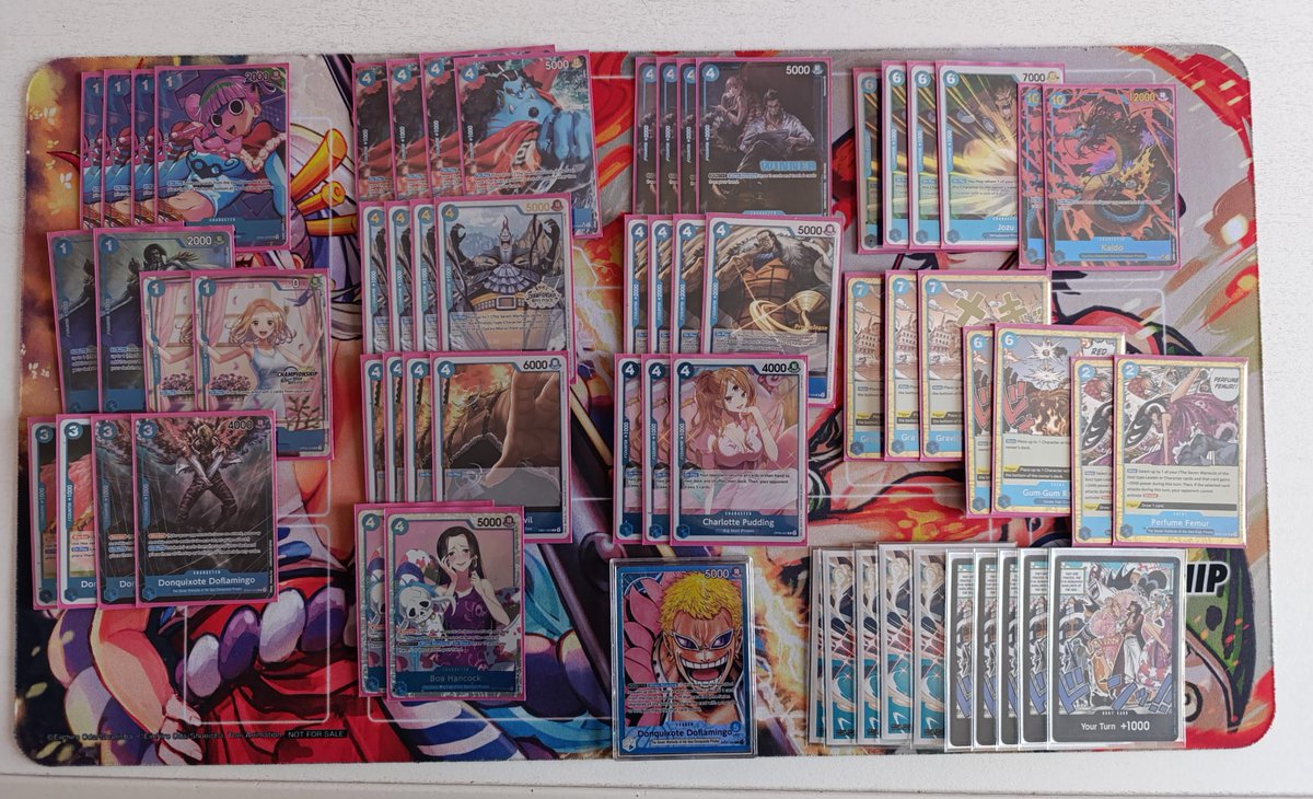 Bologna Regional:

Entered into the tournament with a loss due to lack of ticket 🎟️

Played the remaining 8 rounds finishing 6-2. 
Lost to Bonney (brick) and Luffy BY (missplay).

Probably my favourite list of Op08

Focused on Utrecht again🦩

#OnePieceTCG #onepiecetopdecks