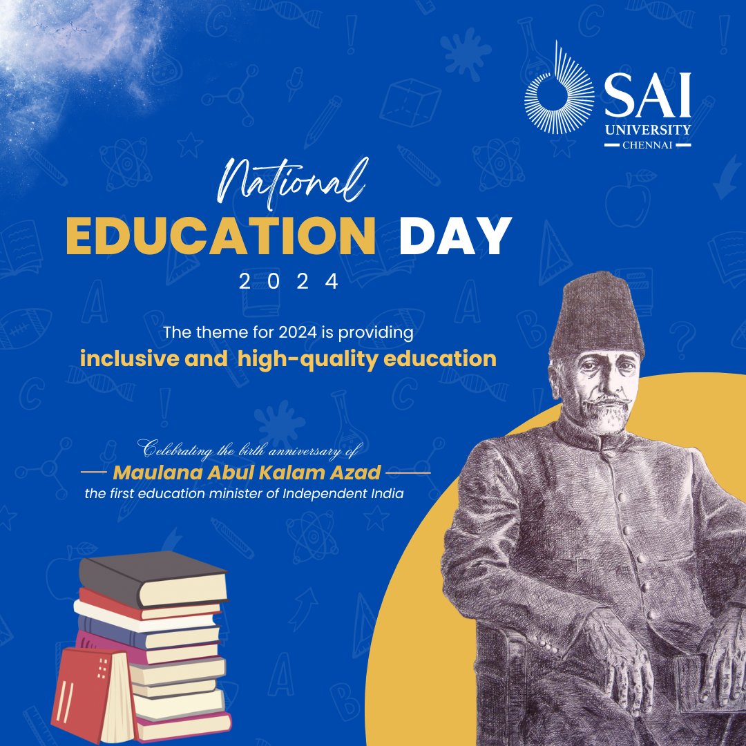 Celebrating National Education Day in honor of Maulana Abul Kalam Azad, the first education minister of Independent India.

#NationalEducationDay #LifelongLearning #InspireAndEducate