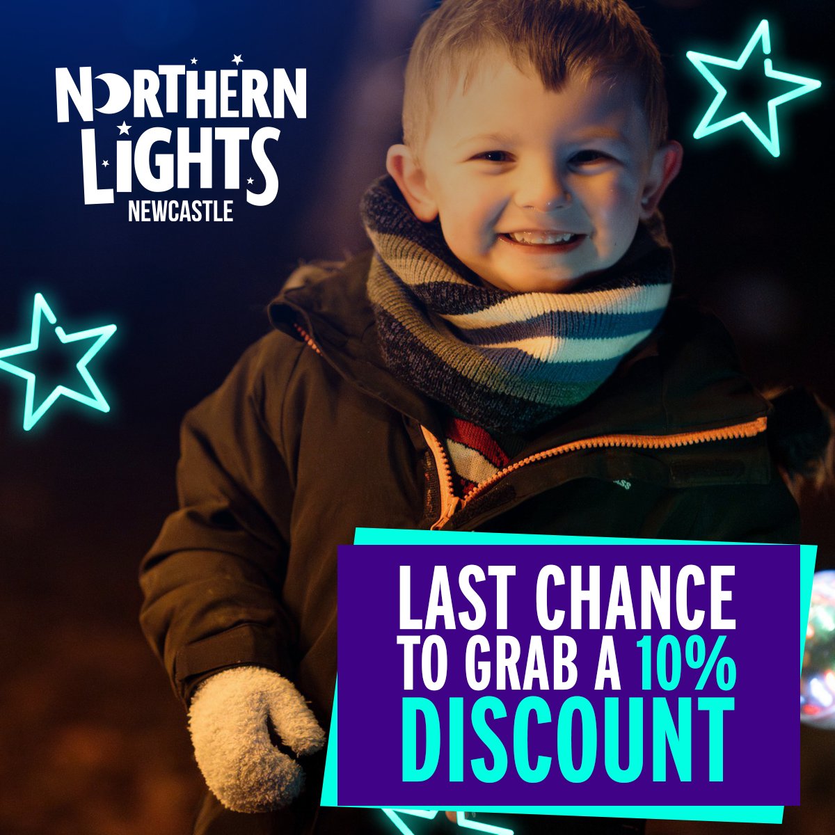 🚨 Our Final Ticket Offer Ends Tonight at 11:59 PM 🚨

Don't miss your LAST CHANCE for 10% off, as ALL ticket offers end tonight at 11:59 PM 🕚

Book now and join us for an awe-inspiring adventure that will mesmerise the whole family! ✨

🎟 northernlightsnewcastle.com