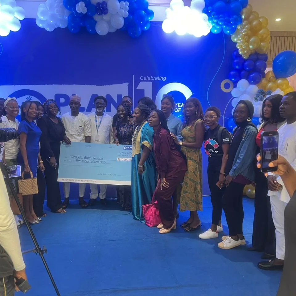 We extend our heartfelt gratitude to <a href="/plan_nigeria/">Plan International Nigeria</a> for the Youth Support Fund, which will enable us to expand our work and create lasting change for girls in Nigeria. 

This support is a powerful boost for Girls Get Equal, helping us tackle critical challenges and promote