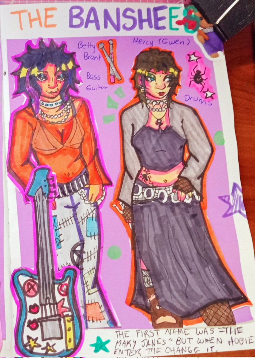 starsmoon_23's tweet photo. "The banshees " 🦇

MJ band, She create when She move to México original name was the Mary Janes 
[More info delow] 

#ocartist #digitalart #art #doodleart #spidersona #spiderman #design #SpiderManAcrossTheSpiderVerse #ibisPaintX #design #originalcharacter #artmoots , https://t.co/bgD5ZlqiSy