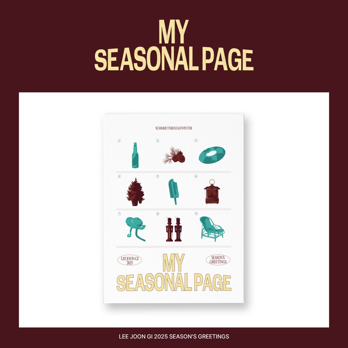 NAMOOACTORS2004's tweet photo. [#나무시즌그리���] 이준기 2025 SEASON'S GREETINGS <MY SEASONAL PAGE> Pre-Order(Blur ver.)

𝟐𝟎𝟐𝟒.𝟏𝟏.𝟏𝟏(𝐌𝐨𝐧) 𝟐𝐏𝐌(𝐊𝐒𝐓) 𝐨𝐩𝐞𝐧!
▶ https://t.co/dLaYNsRKiS

#이준기 #2025시즌그리팅 #MY_SEASONAL_PAGE #LEEJOONGI #2025SEASONSGREETINGS https://t.co/RjcZHx8X9n