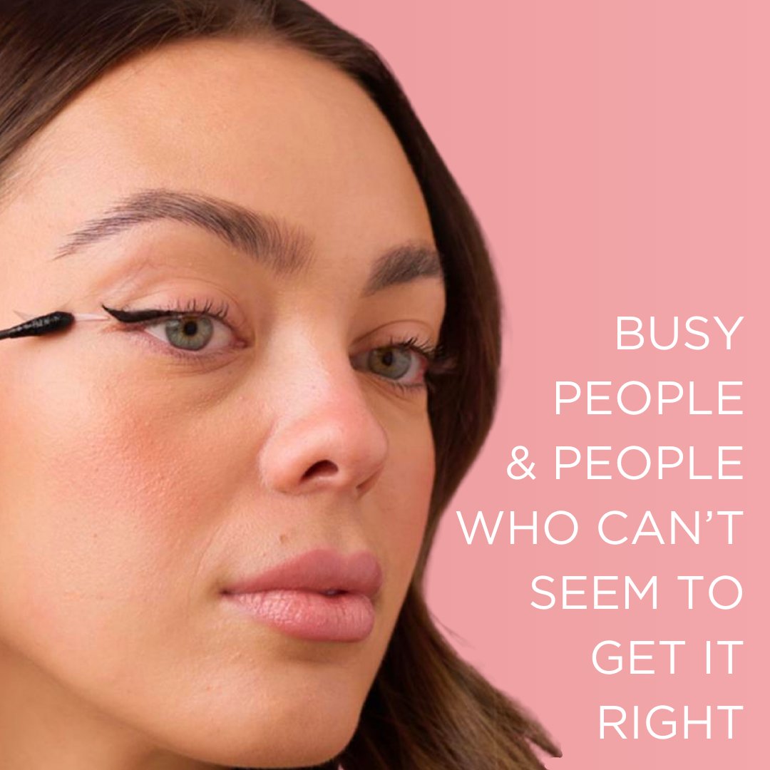 TheGuideliner's tweet image. Easy winged eyeliner for, well, everyone. 

-

#theguideliner #eyeliner #eyelinertutorial #eyelinerhack #liquidliner #eyelinertips #eyelinerstruggle #eyelinerstress #peelpressandsealeyeliner #wingedeyeliner #easyeyeliner