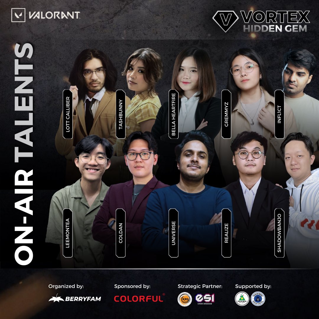 Berryfam Co. (@berryfamco) on Twitter photo All our On-Air Talents are set and ready to bring you guys the most fiery commentators. Itโs time to impress them with your hidden strats and exciting gameplay.
All matches will be broadcasted LIVE on twitch/youtube <a href="/BerryfamCo/">Berryfam Co.</a> at 8.00PM. Stay tuned!
#vortexhd #berryfamco All our On-Air Talents are set and ready to bring you guys the most fiery commentators. Itโs time to impress them with your hidden strats and exciting gameplay.
All matches will be broadcasted LIVE on twitch/youtube <a href="/BerryfamCo/">Berryfam Co.</a> at 8.00PM. Stay tuned!
#vortexhd #berryfamco