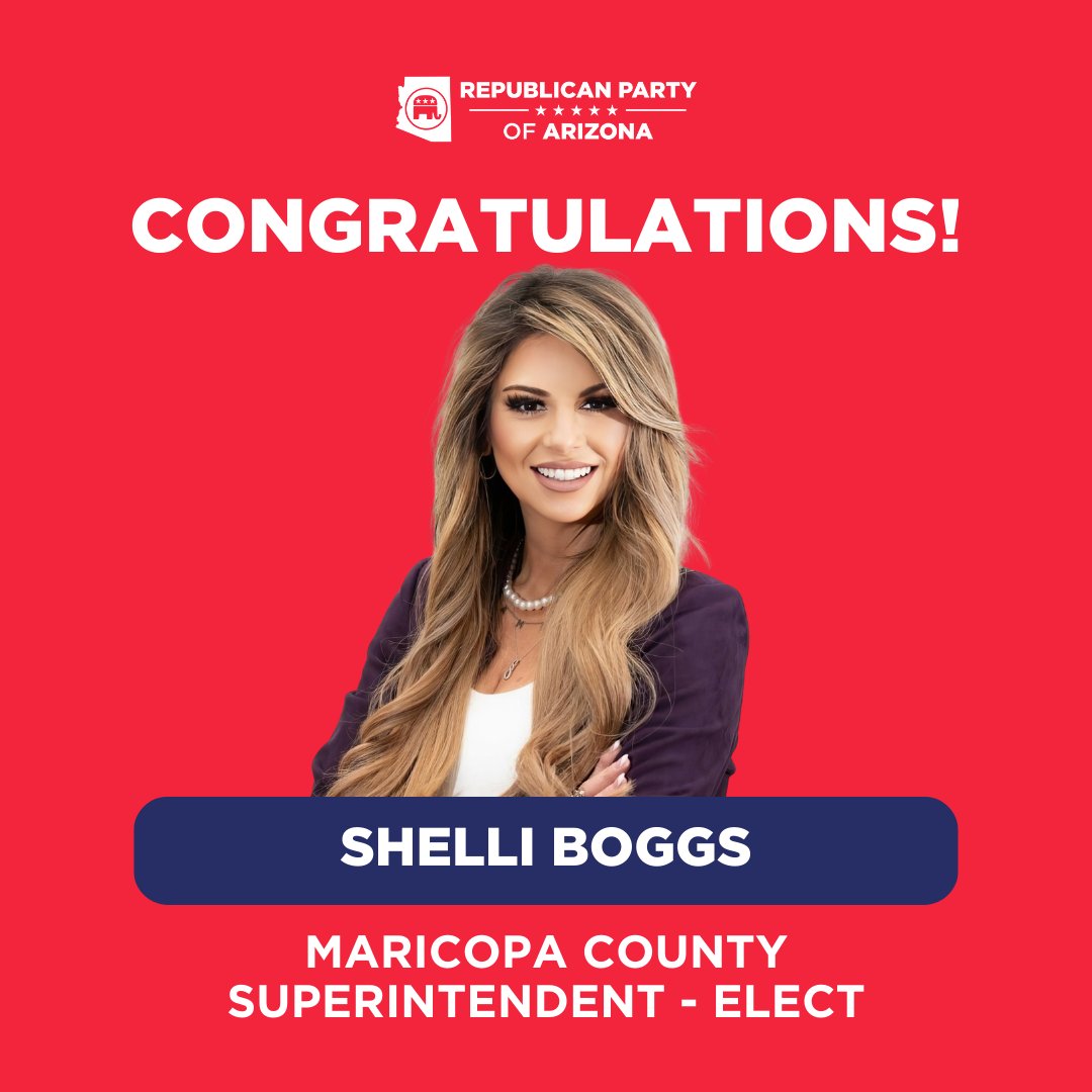 Congratulations <a href="/Boggs4MCSchools/">Shelli Boggs for Maricopa County Schools</a> on VICTORY!