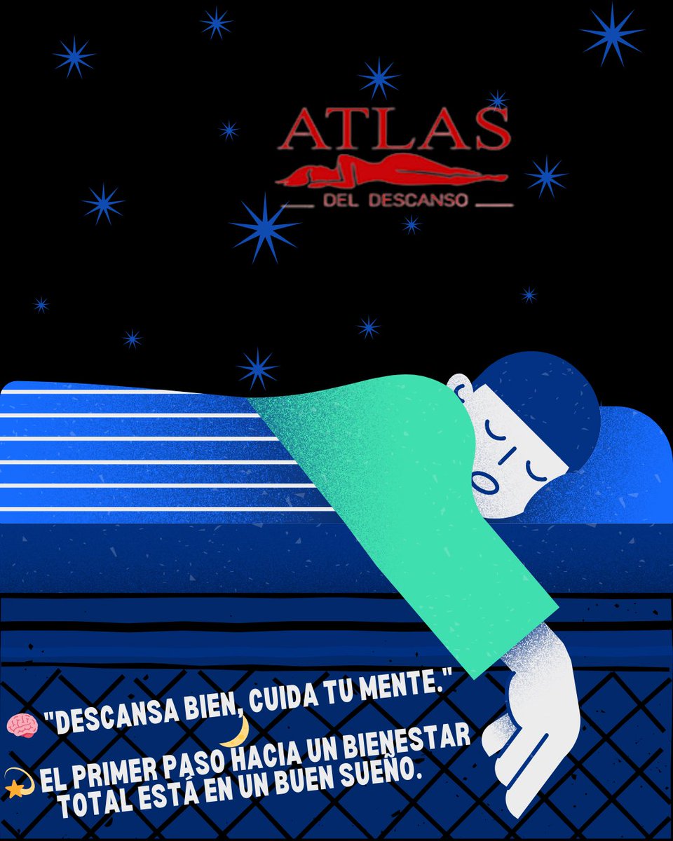 AtlasgomezF's tweet photo. 🧠 Un buen descanso es esencial para tu salud mental. 🌙
Dormir bien no solo rejuvenece tu cuerpo, sino que también ayuda a reducir el estrés y mejora tu bienestar emocional. Con los colchones Atlas, te garantizamos el soporte que necesitas para una mente más tranquila 💫 https://t.co/L8XjzzREhv