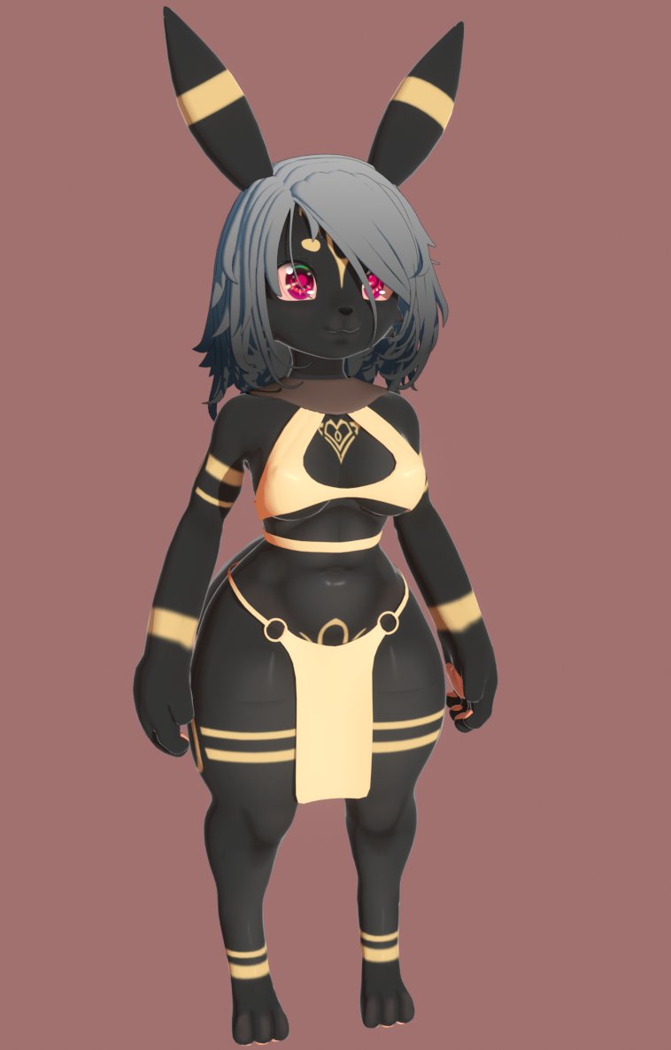 In addition to my normal Eevee, I started a Umbreon Evolution today too~ She's really cute so far. 

I'll be hosting a poll on my discord on what Evolution to do next, because I won't be doing them all. 

#Pokemon #Eeveelutions #Eevee #3dartwork