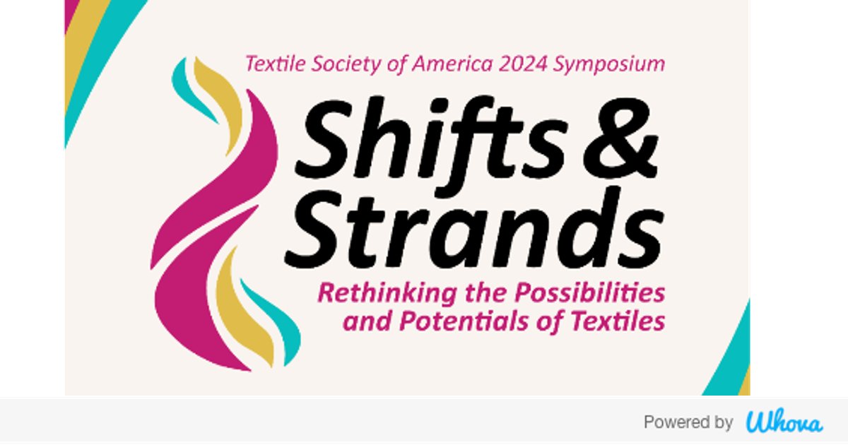 Hi! I'm attending Textile Society of America Symposium 2024 - Shifts and Strands: Rethinking the Possibilities and Potentials of Textiles. Let's start connecting with each other now. whova.com/whova-event-ap…