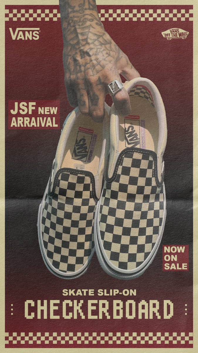 ⬜️⬛️⬜️⬛️⬜️⬛️⬜️⬛️ VANS - Skate Silp On