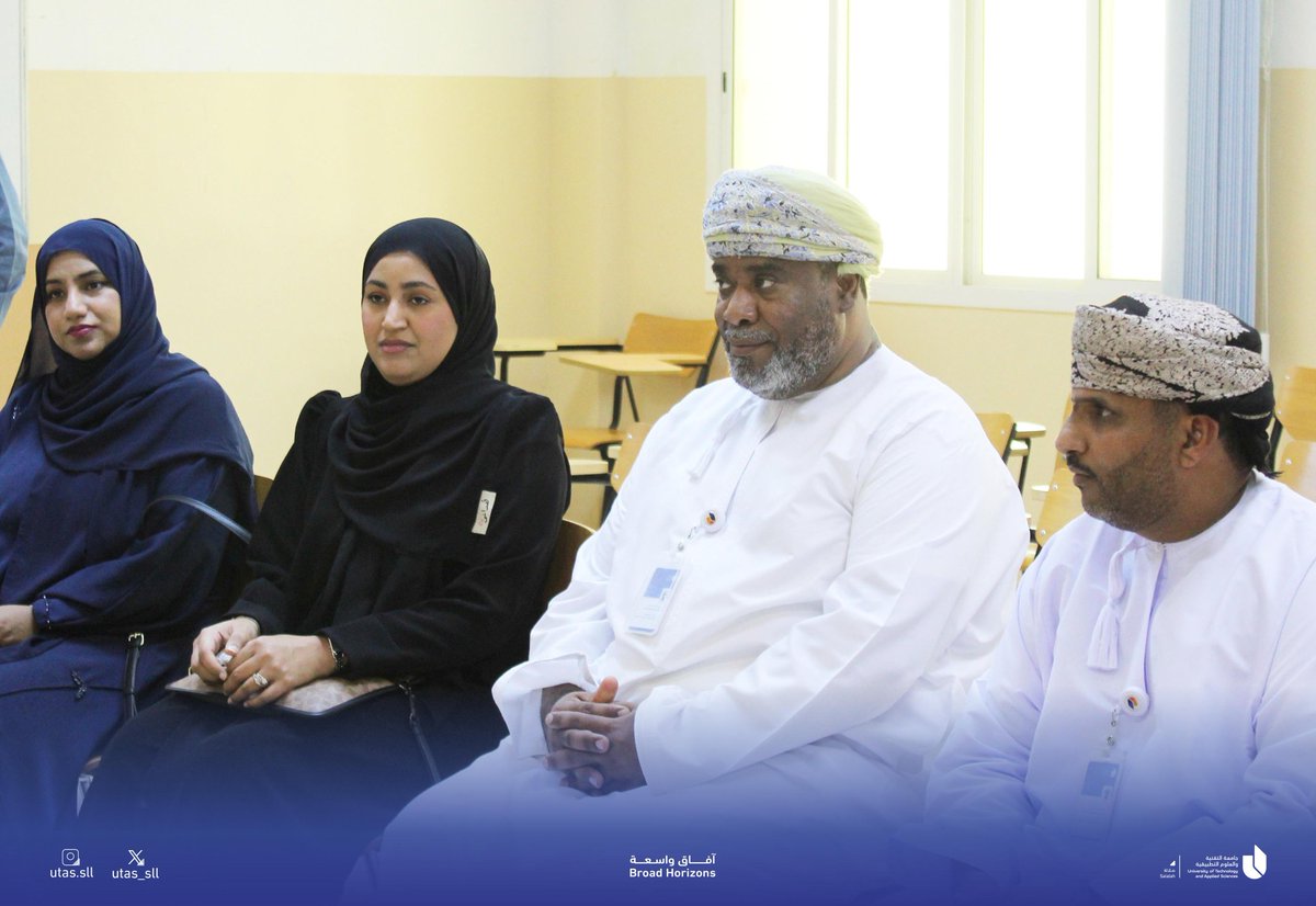 utas_sll's tweet photo. #يوتاس_صلالة|
استقبل الدكتور أحمد بن علي الشحري، مساعد رئيس الجامعة بصلالة، الدكتور يحيى بن عبيد الشامسي، عميد كلية الهندسة والتكنولوجيا بالجامعة، في زيارة إلى فرع الجامعة بصلالة. وقد رافق الدكتور يحيى في هذه الزيارة كلٌّ من الدكتورة خلود البلوشي، مساعد عميد كلية الهندسة والتكنولوجيا، والدكتورة عالية العلوي، رئيس قسم الهندسة والتكنولوجيا بفرع الجامعة في مسقط.
وخلال الزيارة، اطلع الدكتور يحيى على المشاريع المقدمة من طلاب قسم الهندسة، وأعرب عن إعجابه بمدى الابتكار والإبداع الذي أبداه الطلاب في مختلف التخصصات الهندسية. كما كرّم الطلاب الذين قدموا مشاريع متميزة، مثمنًا جهودهم في تعزيز المعرفة والابتكار في مجالات الهندسة.
كما اشتملت الزيارة على لقاء مباشر مع الطلاب، استمع خلاله إلى آرائهم ومقترحاتهم لتحسين بيئة التعليم وتعزيز تجربتهم الأكاديمية. كذلك التقى برؤساء الوحدات وأعضاء هيئة التدريس في قسم الهندسة، حيث ناقش معهم سبل التعاون الأكاديمي وآفاق التطوير المستقبلي في التعليم الهندسي.
تأتي هذه الزيارة في إطار سعي الجامعة لتعزيز مكانتها كمؤسسة أكاديمية رائدة في مجال التعليم التقني والتطبيقي.
#جامعة_التقنية_والعلوم_التطبيقية