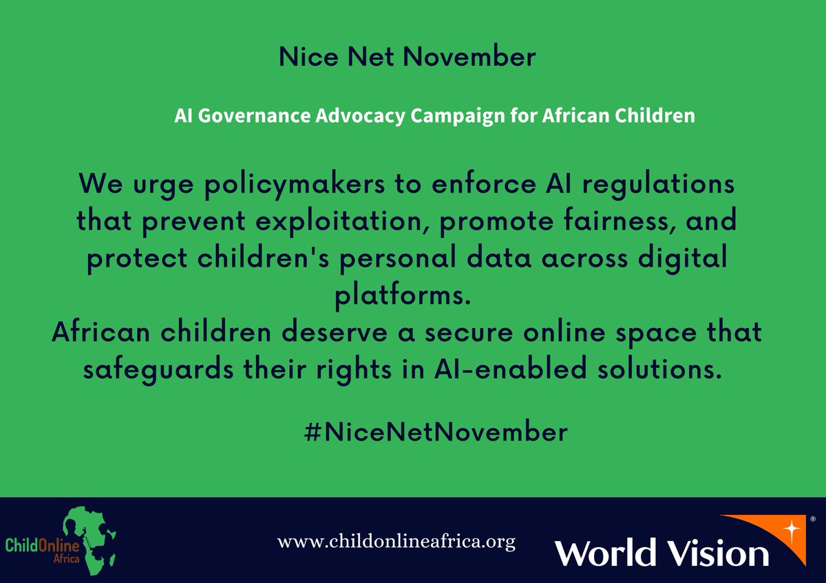 COnlineAfrica's tweet image. AI applications, such as predictive models for school dropout rates, demonstrate how technology can address specific challenges faced by African children while promoting a more resilient educational framework. #NiceNetNovember