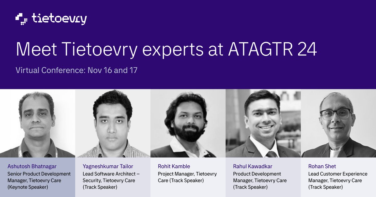 Tietoevry Care is the exclusive 'Brought to you by' sponsor for the 9th ATAGTR 2024. Join us for keynote sessions &amp; insights from Tietoevry experts at this virtual conference on Nov 16-17. Read more: bit.ly/3Nxn4V0

#Tietoevry # TietoevryCare #GlobalTestingRetreat