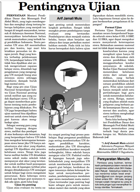 KR, 11 November 2024... Pentingnya Ujian...