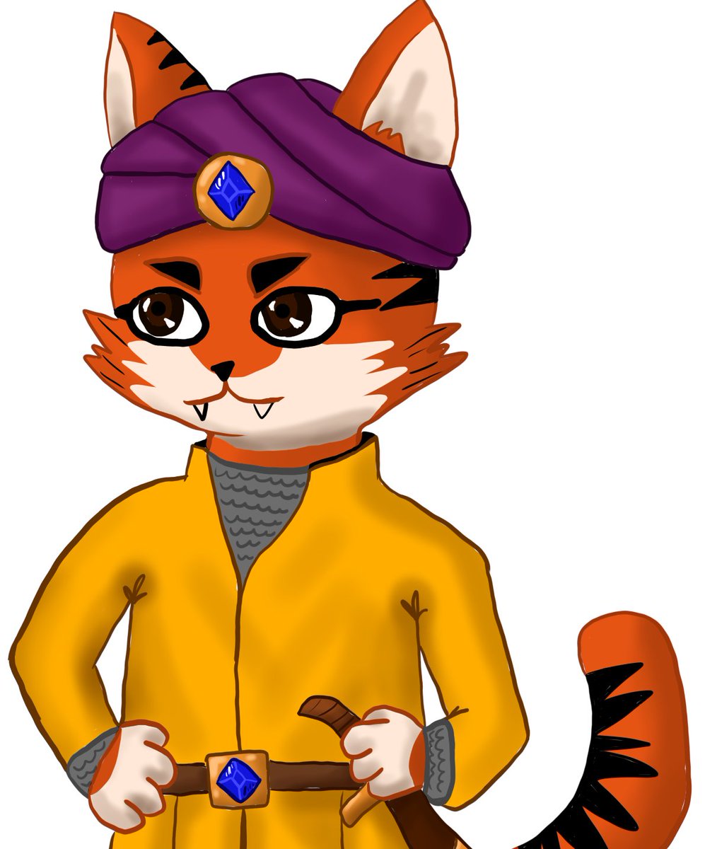 WerebearDev's tweet photo. The tactics game Brookwood was always about medieval animals in a Fire Emblem-like setting. But after reading a tweet by @osamadorias about how he never gets to play as characters named Osama, I pivoted the game to include Sultan Osama (pictured here). https://t.co/4ofFPA7KA7