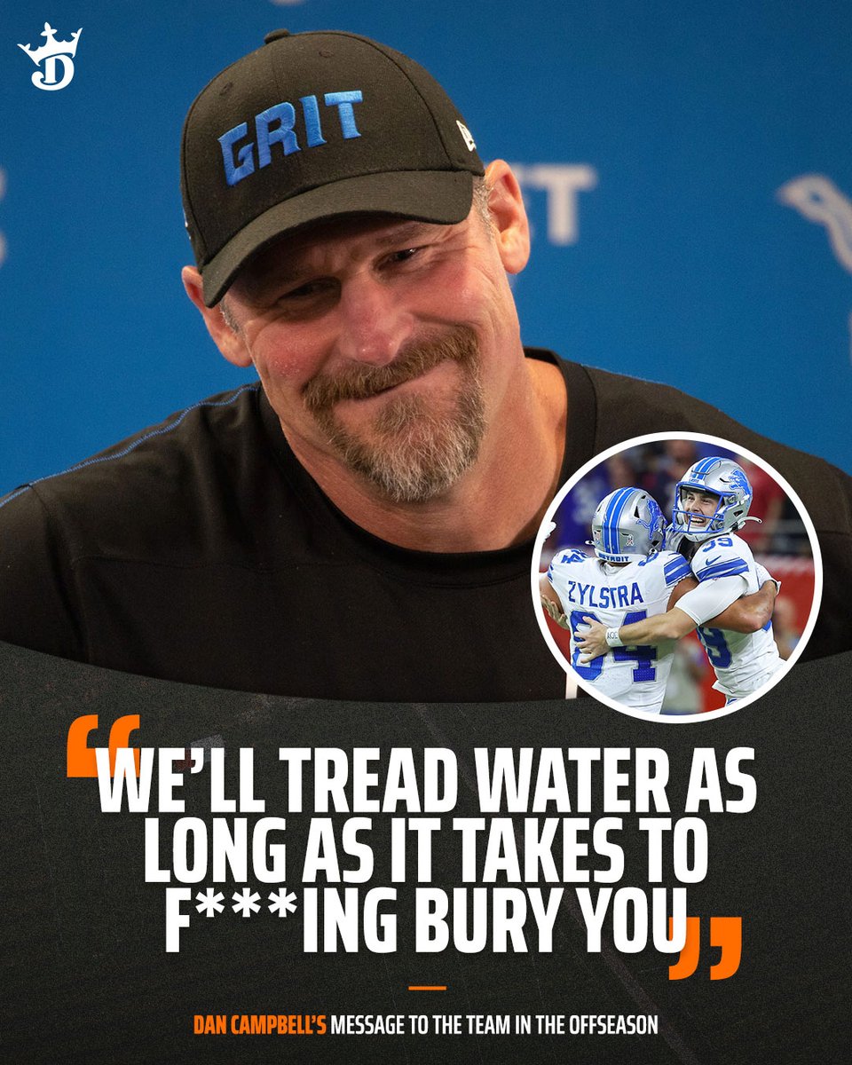 This quote from 2022 by Dan Campbell perfectly sums up the Lions win over the Texans 😤

#OnePride