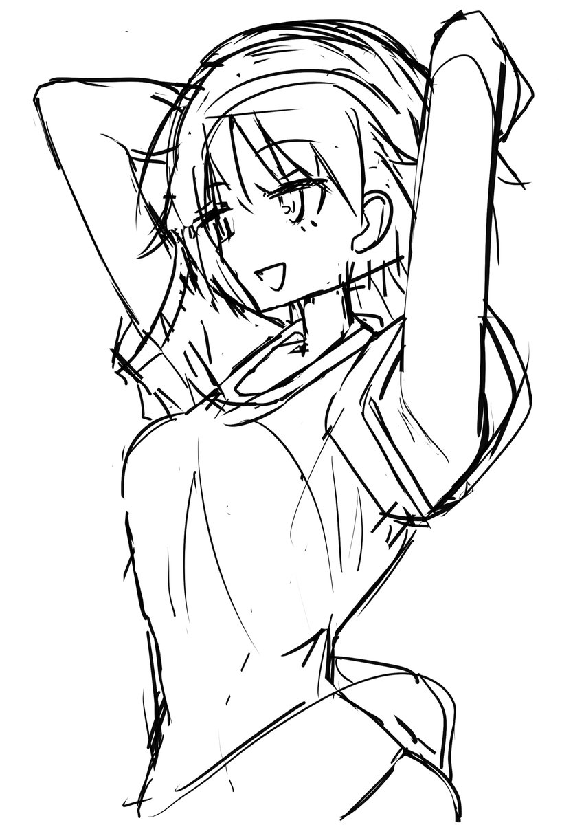 絶賛、ラフ～下書き中
初参加のコミケ本収録予定です。( ˘ω˘ )
あと何枚かいけるじゃろか?

そういえば表紙も描かないとじゃんねぇ・・・ 