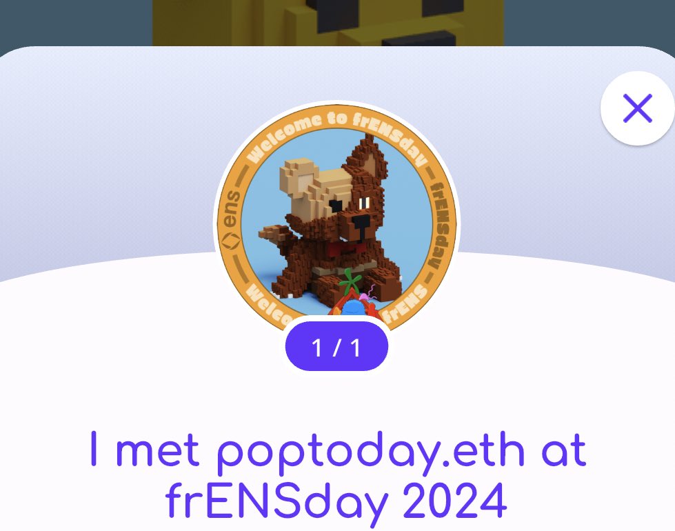 AhcoraRare's tweet photo. GM from #frENSday 
@poptoday #DevCon2024 #Teddybits https://t.co/2ER1kYtF7J