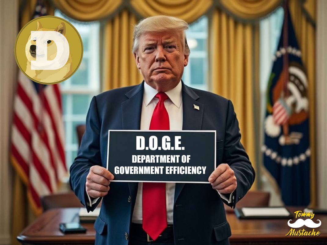 MustacheTommy's tweet photo. $DOGE is programmed for $1 this super cycle.

$DOGE to $1 is programmed for this upcoming Alt Season.  Our only job is to front run the Bitcoin whales that will rotate once Bitcoin completes its run and stabilizes.  Then it is $Doge season the King of Meme since 2013. One of the most recognize brand name among the normies and Tik tok generation young adults.

Elon will constantly tweet about D.O.G.E Department of Government Efficiency as well and mainstream media will start covering it.