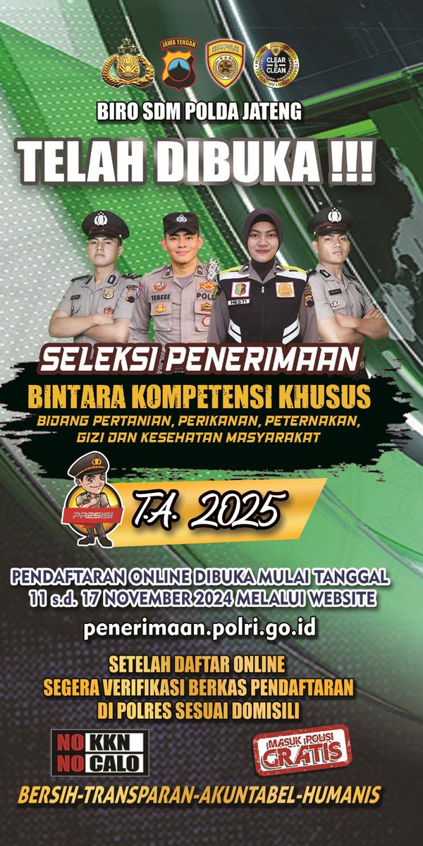sekgesi's tweet photo. Seleksi penerimaan BAKOMSUS perikanan,pertanian,peternakan,gizi,dan kesehatan masyarakat sudah dibuka secara online mulai tgl 11-17 November 2024 melalui website 
https://t.co/xrFwlrMPSe
Mari gaskan kawan..! https://t.co/pS6g46y2yN
