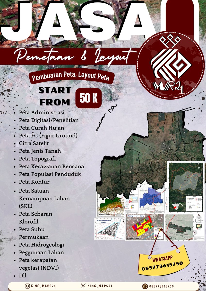 Jokipeta_layout's tweet photo. Pembuatan peta&amp;layout peta||arcgis
💸Start from 50K
Minat? Langsung Hub No Wa aja ya 
https://t.co/VdKEKUPwSQ
(Jangan DM Twitter ya ❌️)
#Zonajajan #zonauang #jasapeta ##jokitugaspwk #jasapemetaan #petapwk #jokitugasmurah #jokitugaskuliah #ArcGIS  #jokipetapwk #ZonaBA #zonapwk https://t.co/FMx8gnx0BS